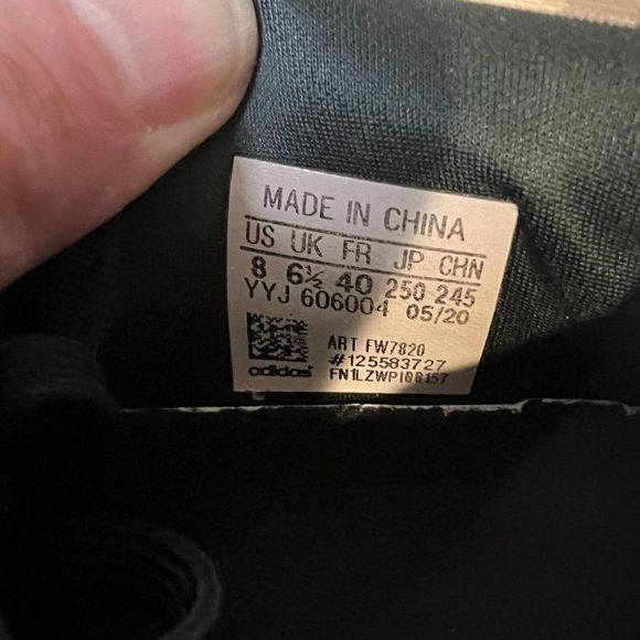 Womens Adidas SolarBoost Black Athletic Running Sneakers Shoes Size 8 M GUC - Picture 3 of 6